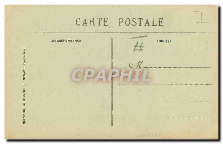 CPA Fontaine le Port l'Eglise  — Verso