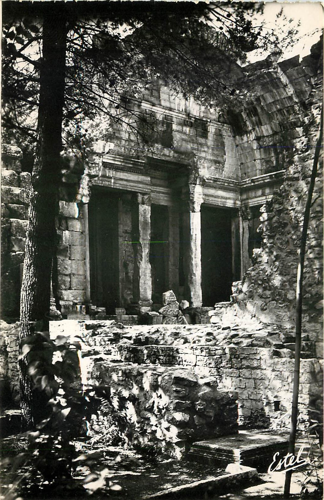 CPA Nimes Jardin de la Fontaine le Temple de Diane 