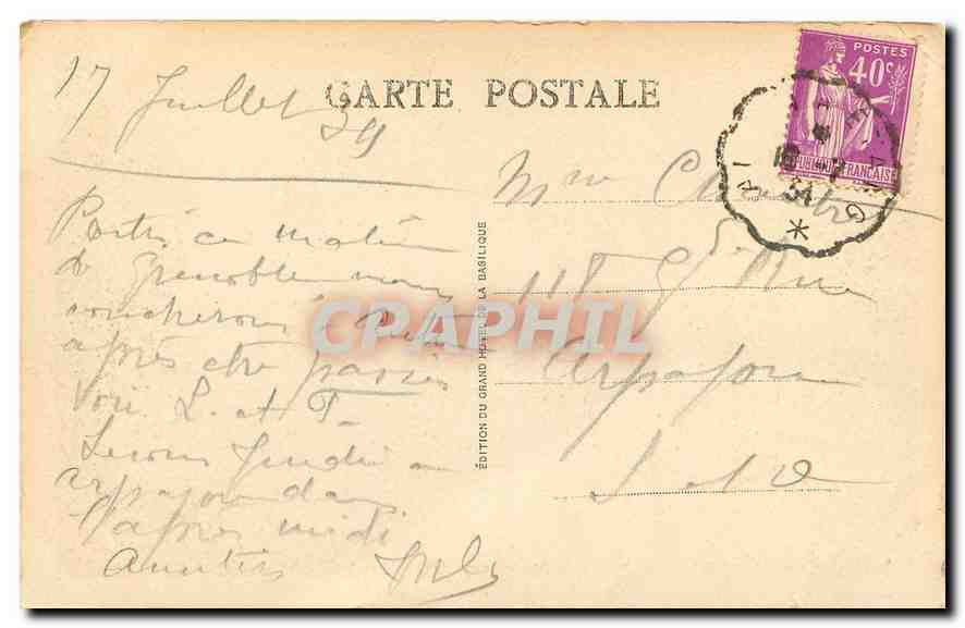 Faray-le-Monial — La chapelle de bois, le monastère du Carmel et l'ancienne route royale — Verso