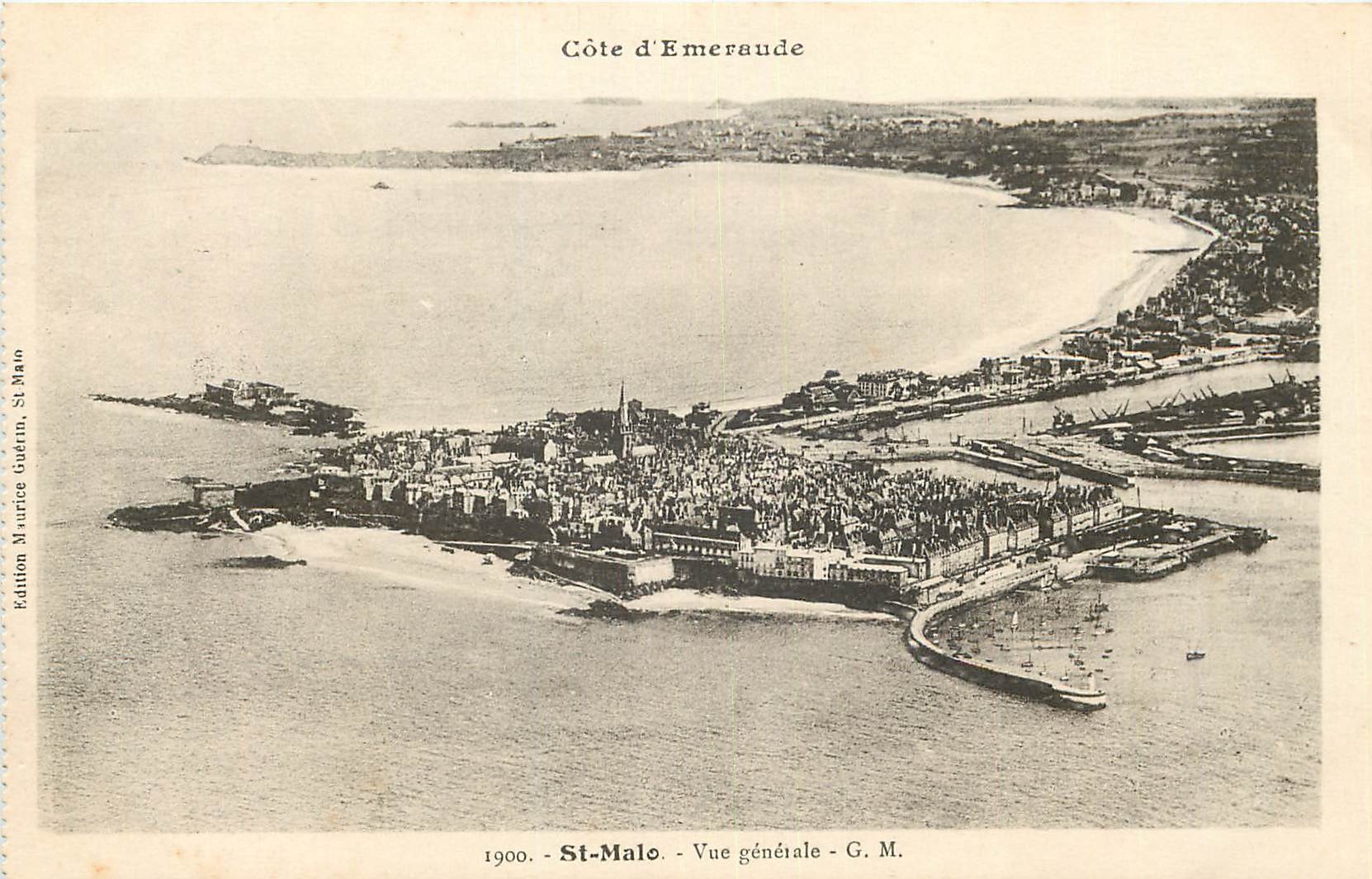 St-Malo - Côte d'Emeraude - Vue générale - Édition Maurice Guétin, St-Malo
