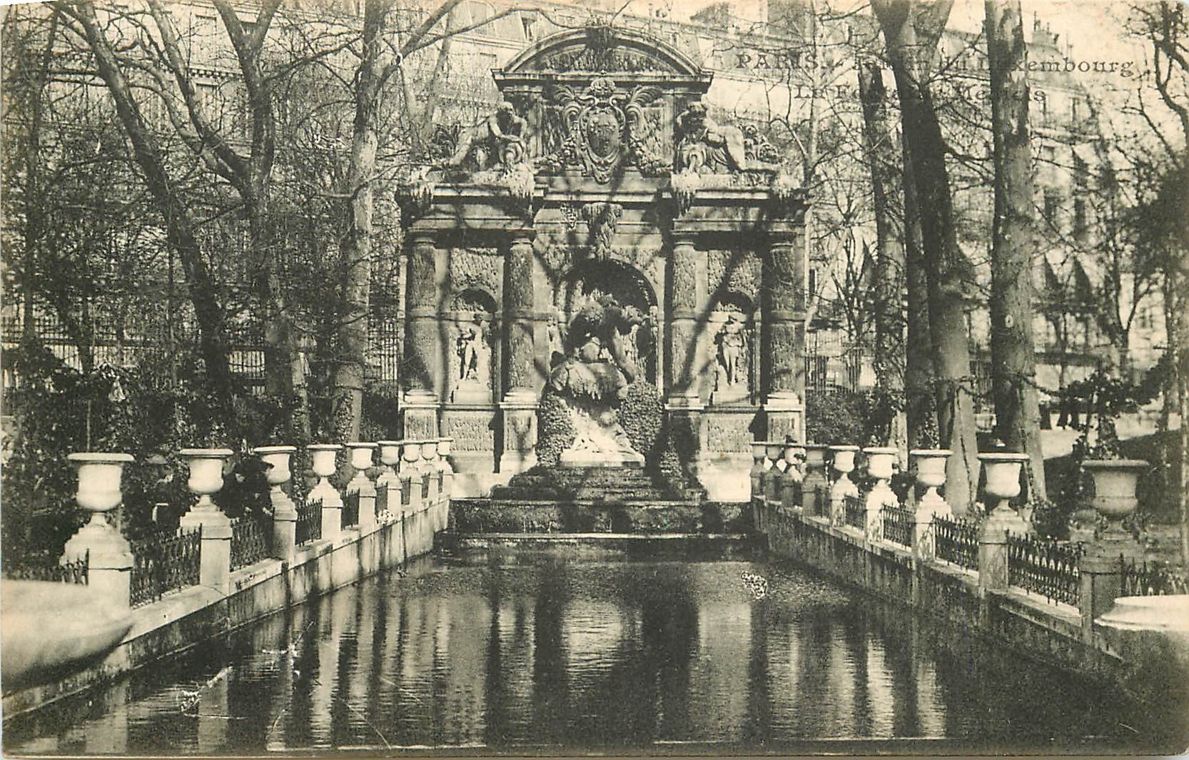 CPA Paris Jardin du Luxembourg La fontaine Medicis