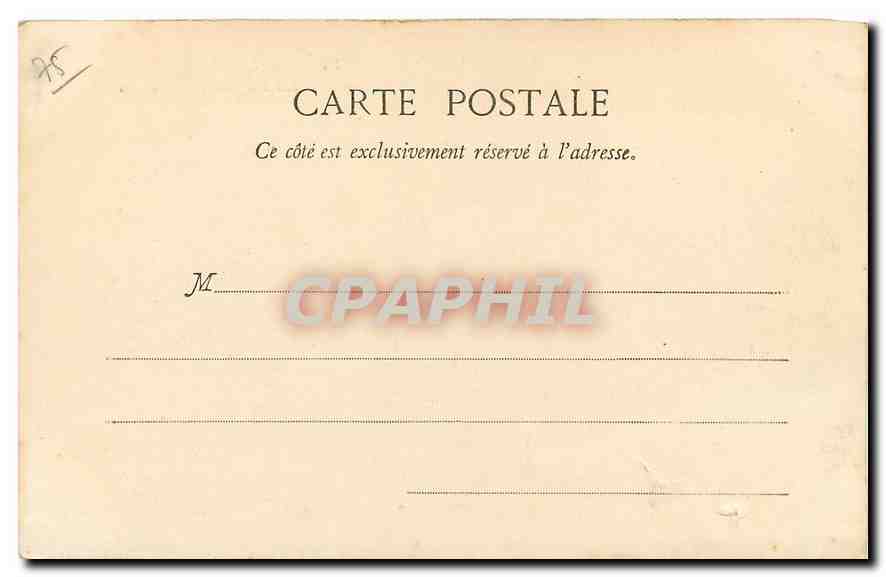 CPA Paris Jardin du Luxembourg La fontaine Medicis — Rückseite