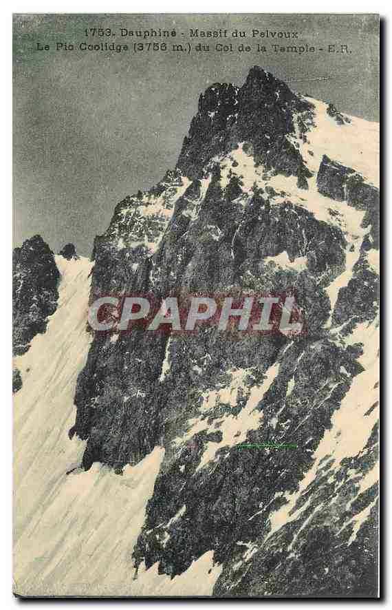 CPA Dauphine Massif du Pelvoux Le Pc Coolidge du Col de la Tample 