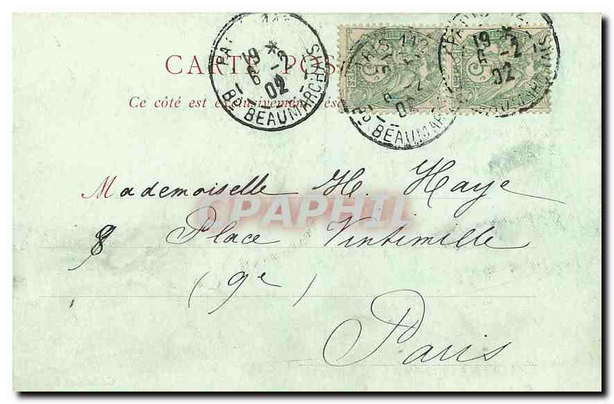 La Glaneuse — J. Breton — n° 397 — Reverso