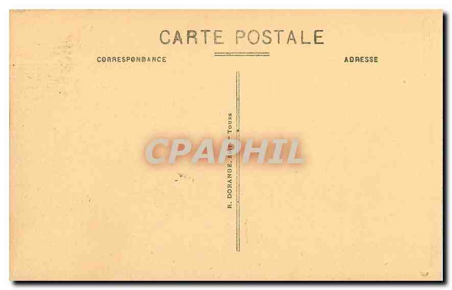 CPA Villandry I et L Le Chateau Aile du cote Sud Ouest  — Rückseite