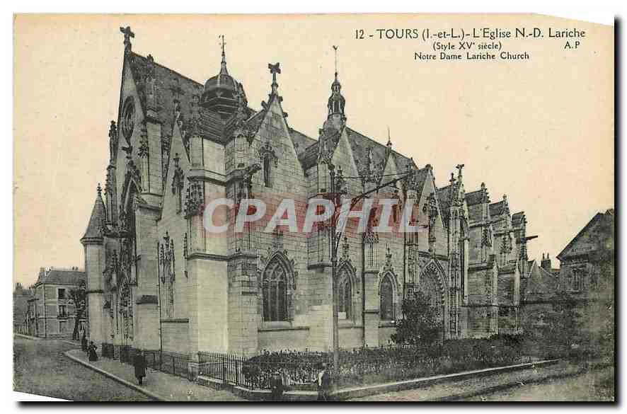 CPA Tours I et L l'Eglise N D Lariche Notre Dame Lariche Church 