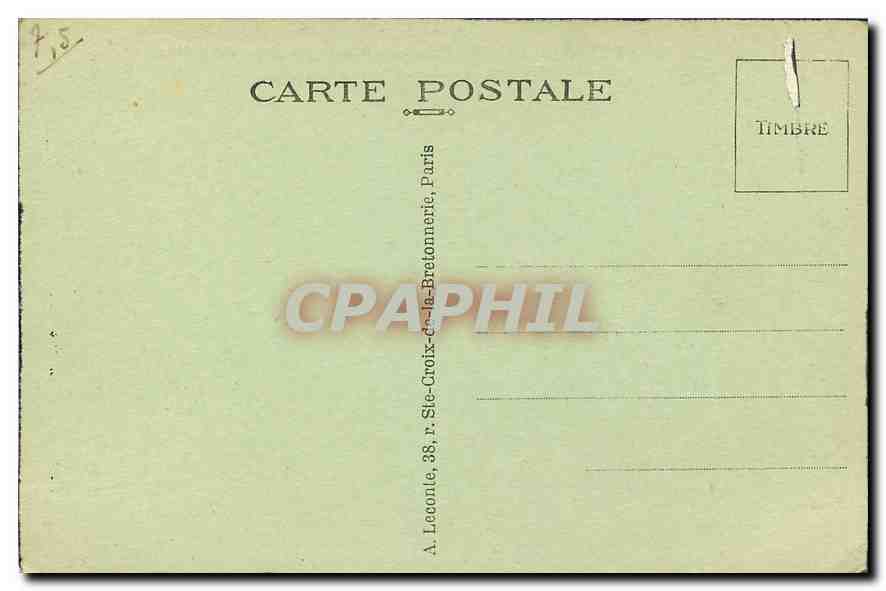 CPA Versailles Le Parc Le Bassin du Char d'Apollon  — Verso