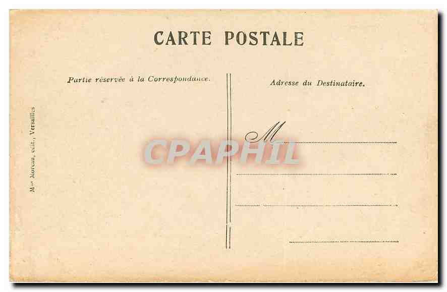 CPA Versailles Interieur de la Chapelle Orgue — Verso