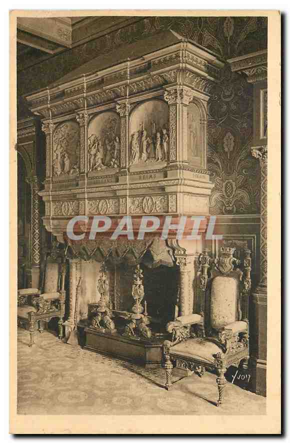 CPA La Douce France Orleans Loiret Hotel de Ville Cheminee monumetale du Grand Salon de Reception 