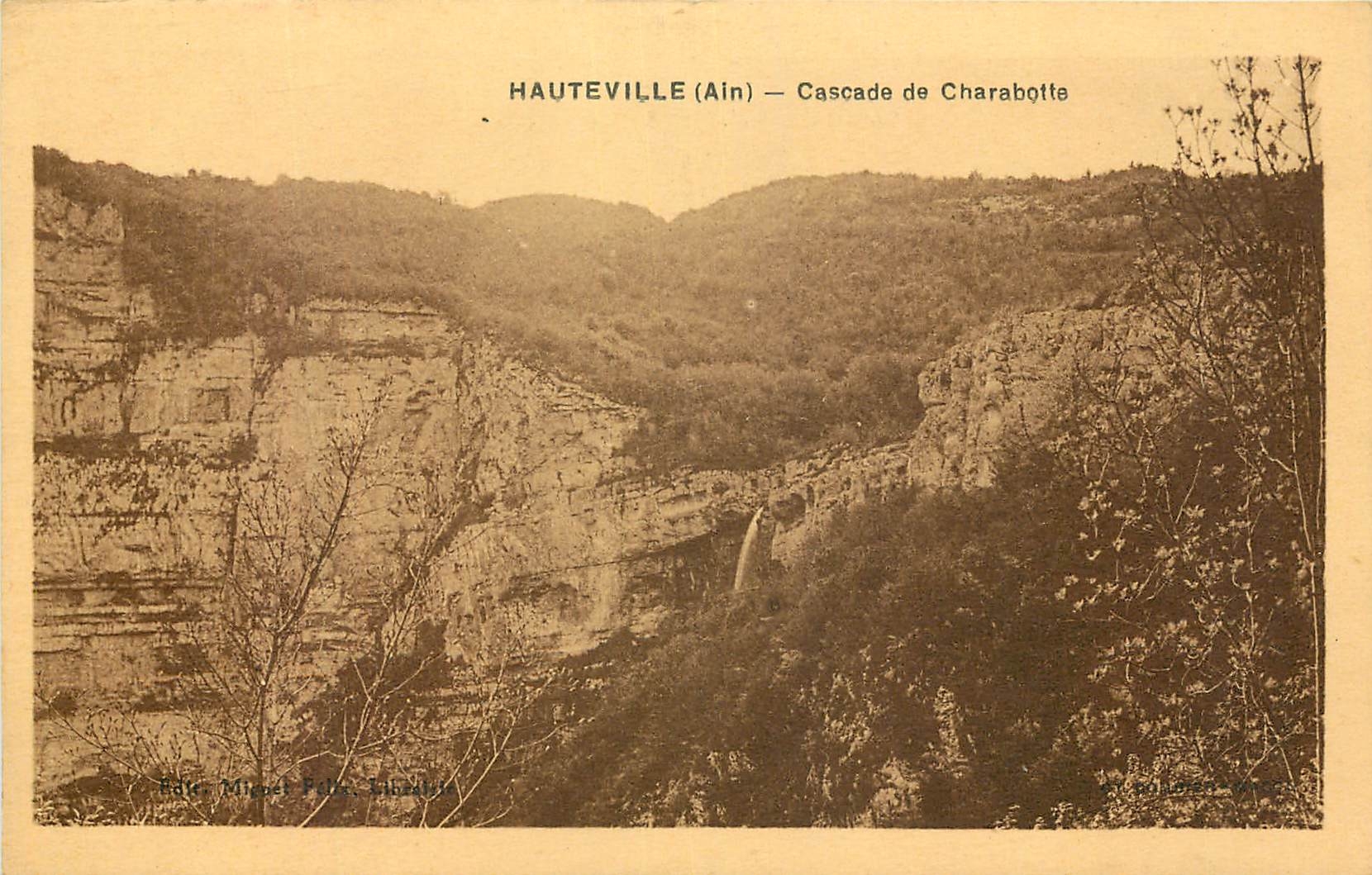 CPA Hauteville Ain Cascade de Charabotte 
