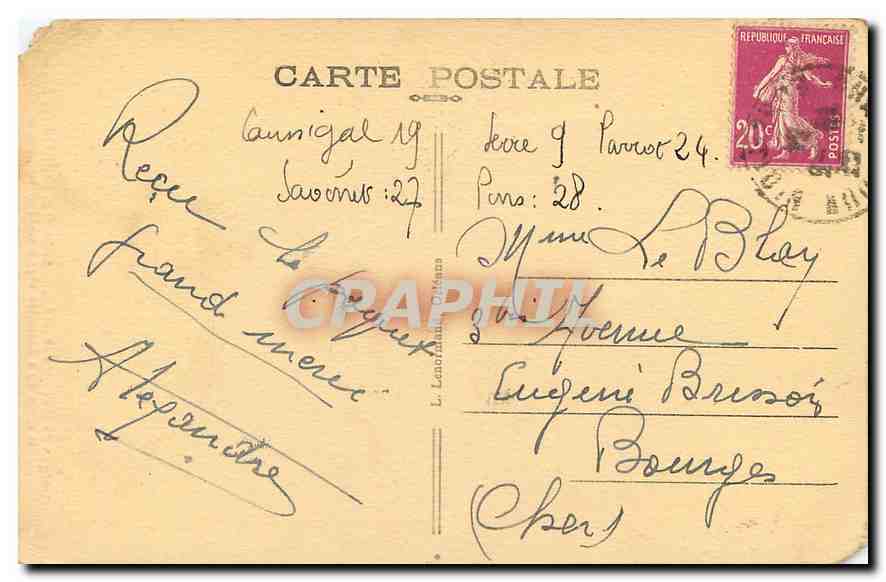 CPA Loigny la Bataille E et L Interieur de l'Eglise Lionel Royer  — Rückseite