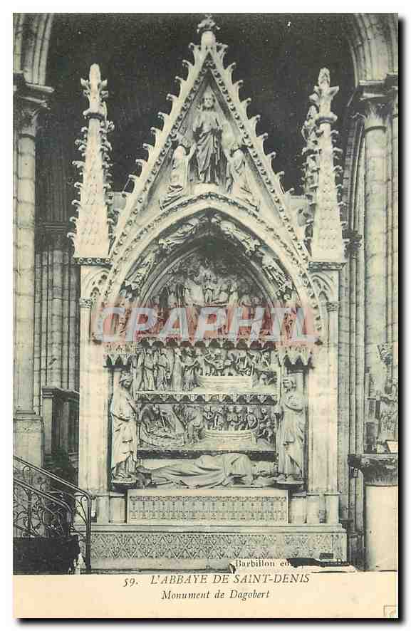 CPA l'Abbaye de Saint Denis Monument de Dagobert 