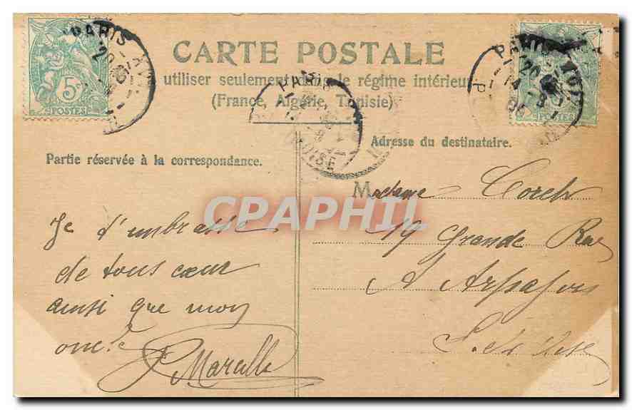 CPA Sommerlandechaft Paysage Vaches — Verso