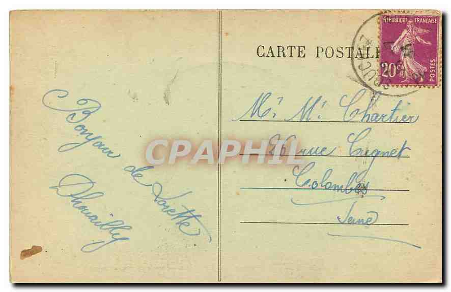 CPA N de Lorette une vue de l'Ossuaire  — Rückseite