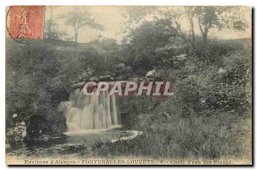 CPA Environs d'Alencon Fontenai les Louvets Chute d'eau des Etangs 