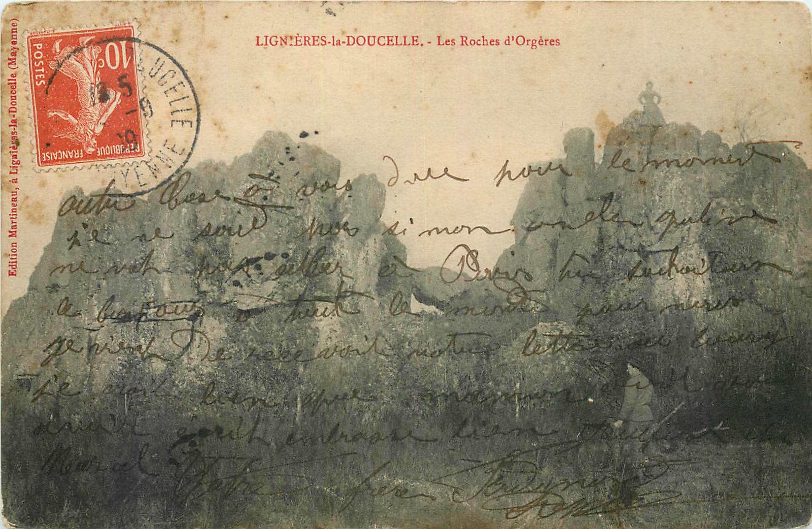 CPA Lignieres la Douchelle Les Roches d'Orgeres 
