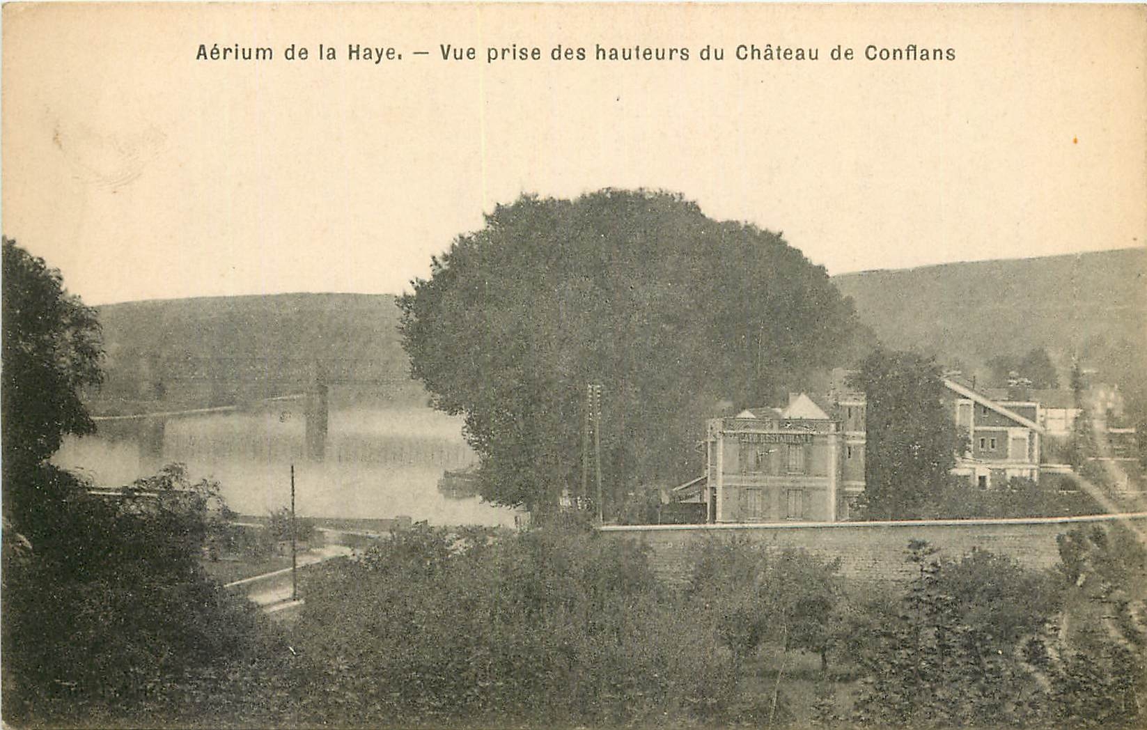 Aérarium de la Haye — Vue prise des hauteurs du Château de Conflans