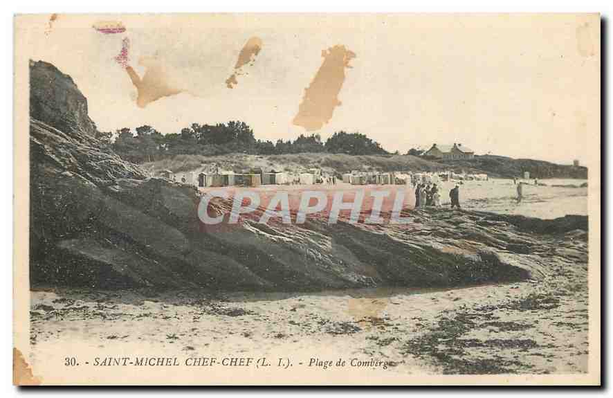 CPA Saint Michel Chef Chef L I Plage de Compierge 