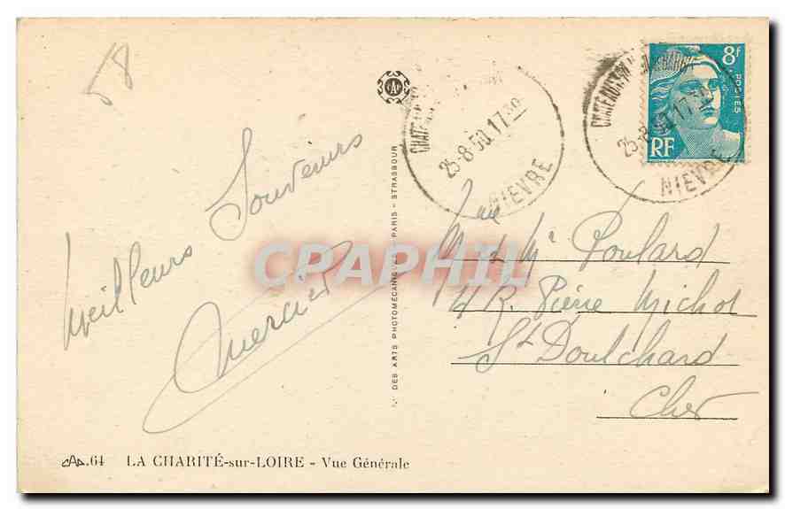 CPA La Charite sur Loire Vue Generale  — Rückseite