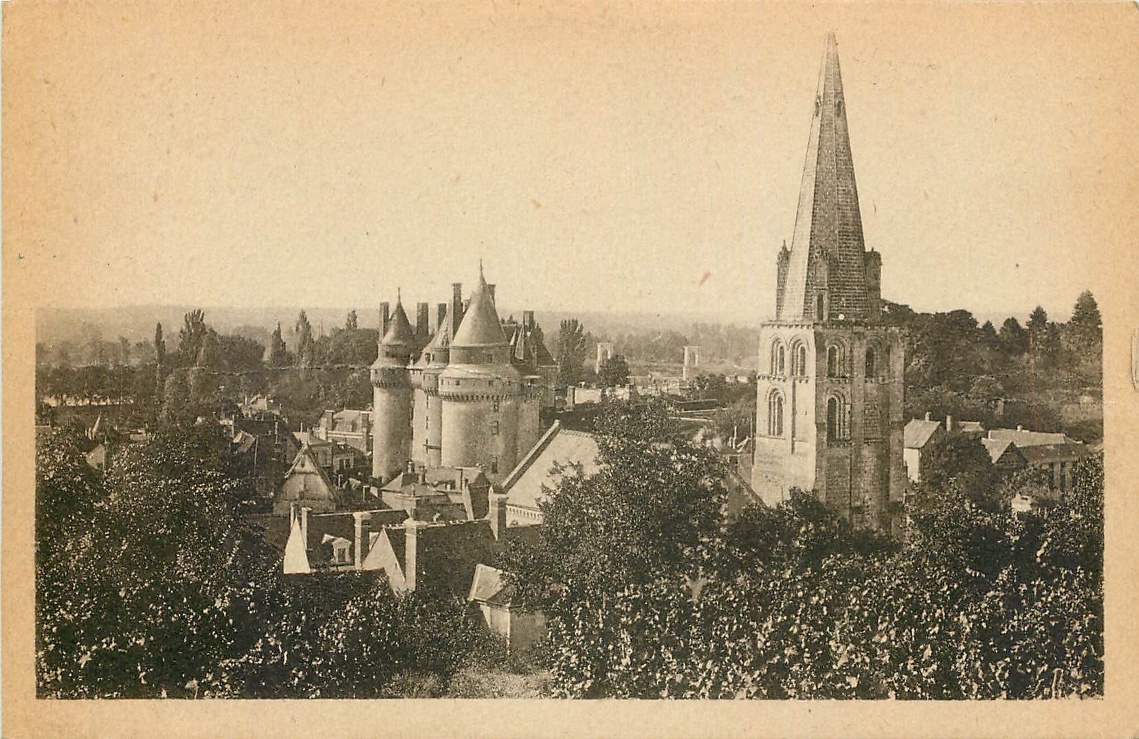 CPA Langeais Le Chateau et l'Eglise 