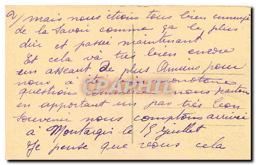 CPA Amiens Vue Generale et la Cathedrale  — Rückseite