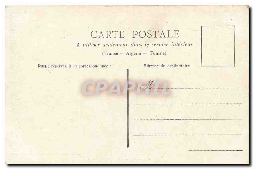 CPA Paris Trocadero  — Verso