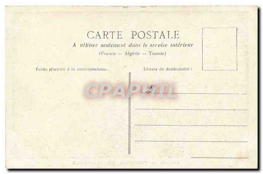 CPA Paris Tribunal de Commerce  — Rückseite