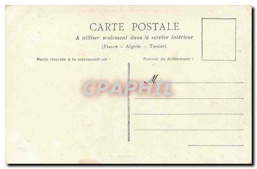 CPA Paris La Prefecture  — Rückseite