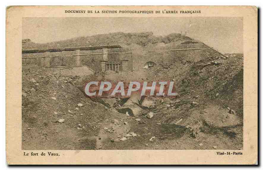 CPA Document de la Section photographique de l'armee Francaise Le Fort de Vaux 