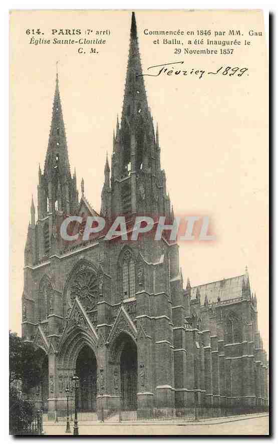 CPA Paris Eglise Sainte Clotilde 