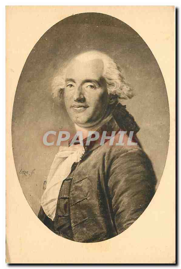 CPA Bibliotheque de Versailles J Boze Portrait au pastel du physicien Charles 