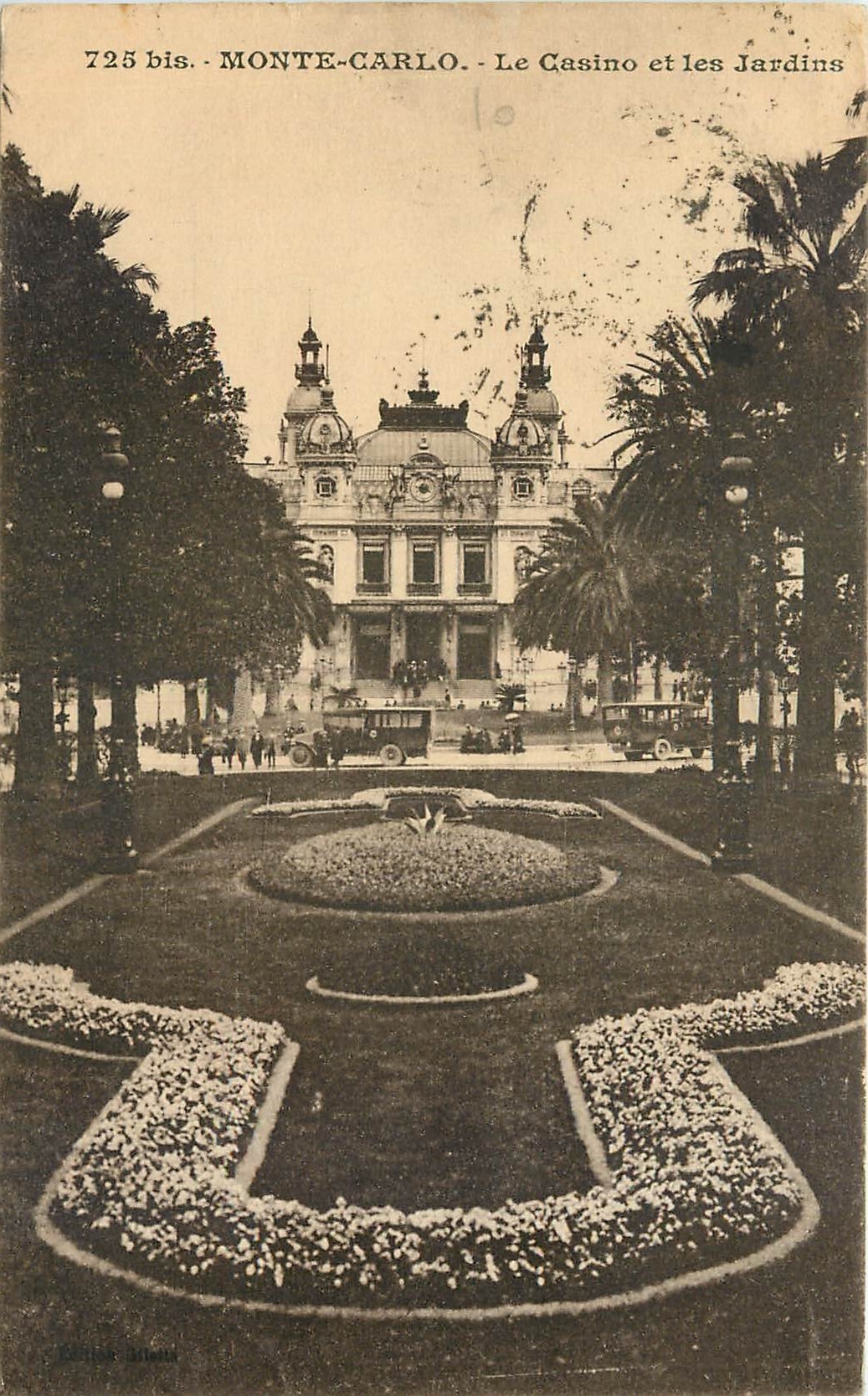 CPA Monte Carlo Le Casino et les Jardins 