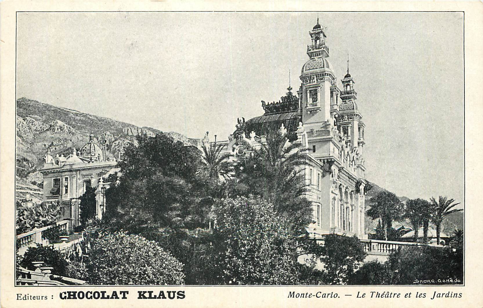 CPA Monte Carlo Le Theatre et les Jardins 