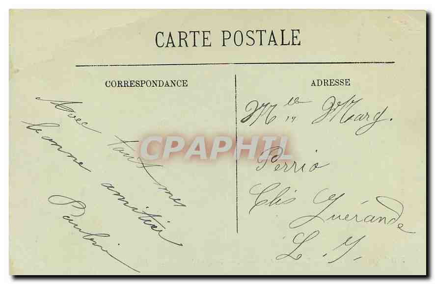 CPA Paris Les Buttes Chaumont Le Pont suspendu  — Verso
