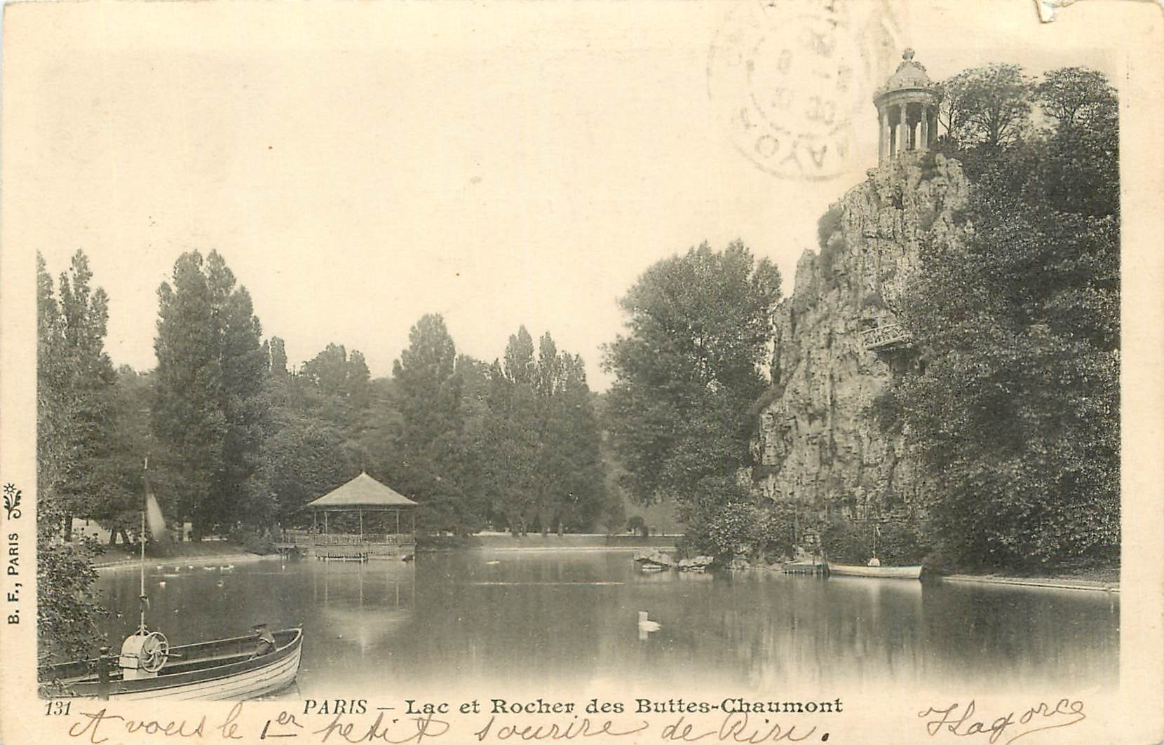 CPA Paris Lac et Rocher des Buttes Chaumont 