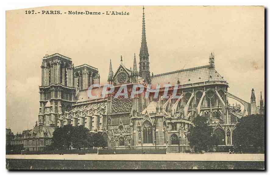 CPA Paris Notre Dame L'Abside 