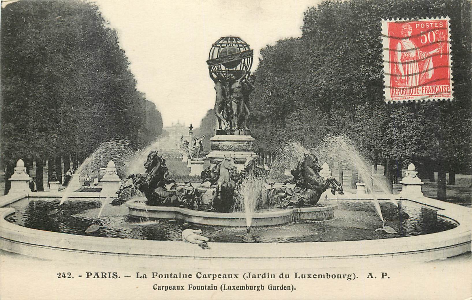 CPA Paris La Fontaine Carpeaux Jardin du Luxembourg 