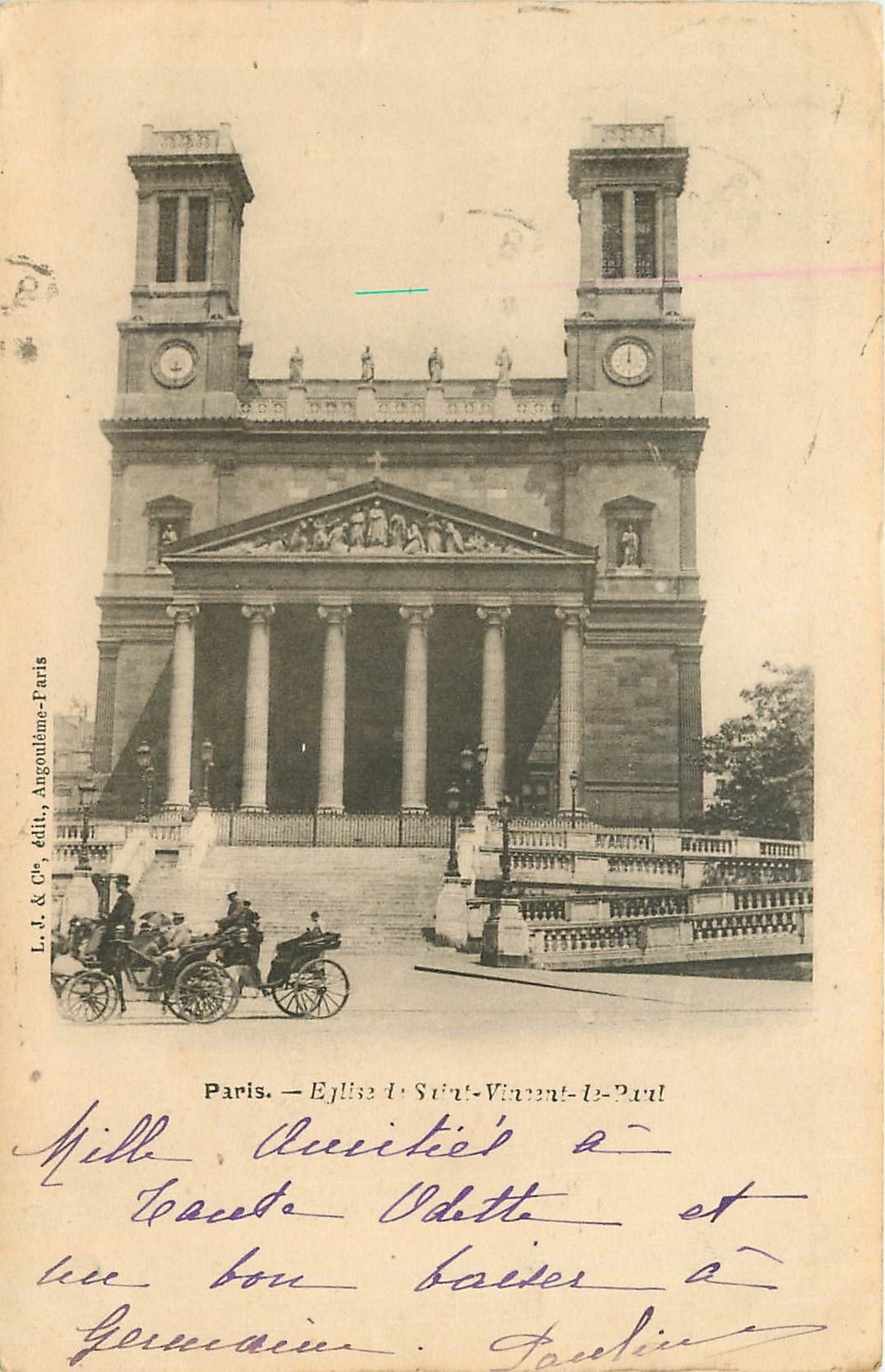CPA Paris Eglise de Saint Vincent de Paul 