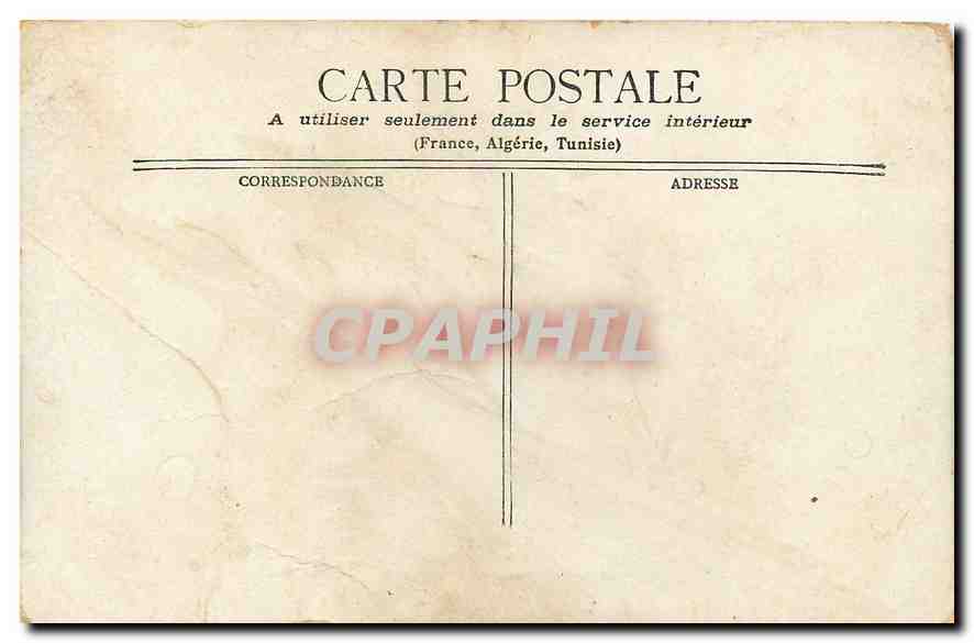CPA Paris Le Palais de Justice & la Sainte Chapelle  — Verso