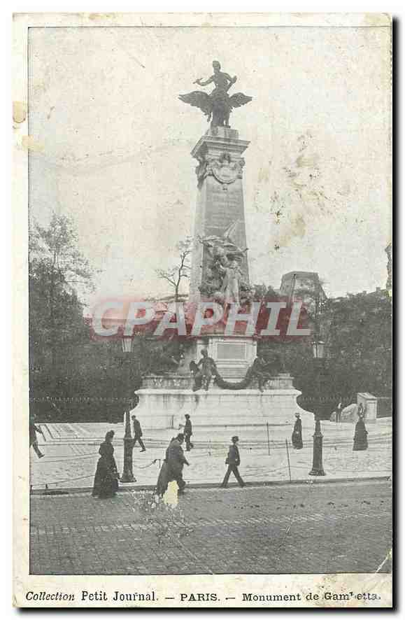 CPA Collection Petit Journal Paris Monument de Gambetta 