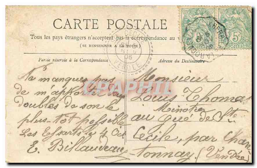 CPA Collection Petit Journal Paris Monument de Gambetta  — Rückseite