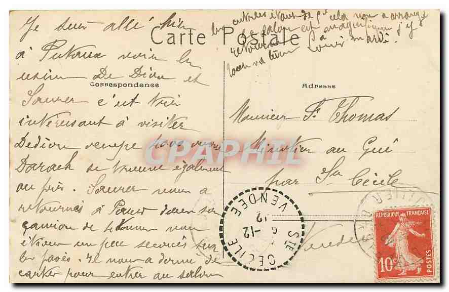 CPA Paris La Gare d'Orleans Quai d'Orsay  — Rückseite