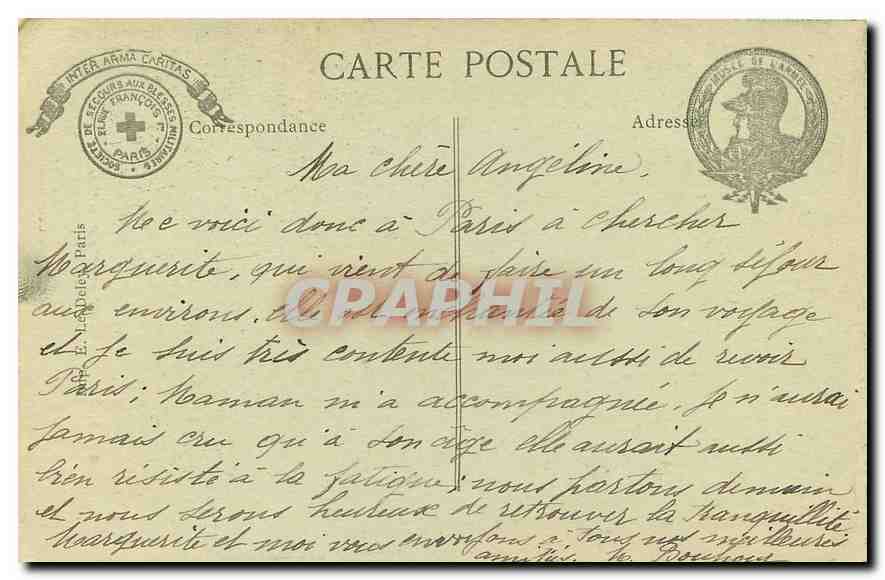 CPA Paris Chapelle des Invalides Le Tombeau de Napoleon  — Verso