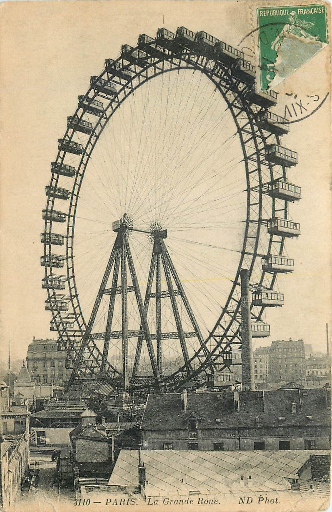 CPA Paris La Grande Roue 