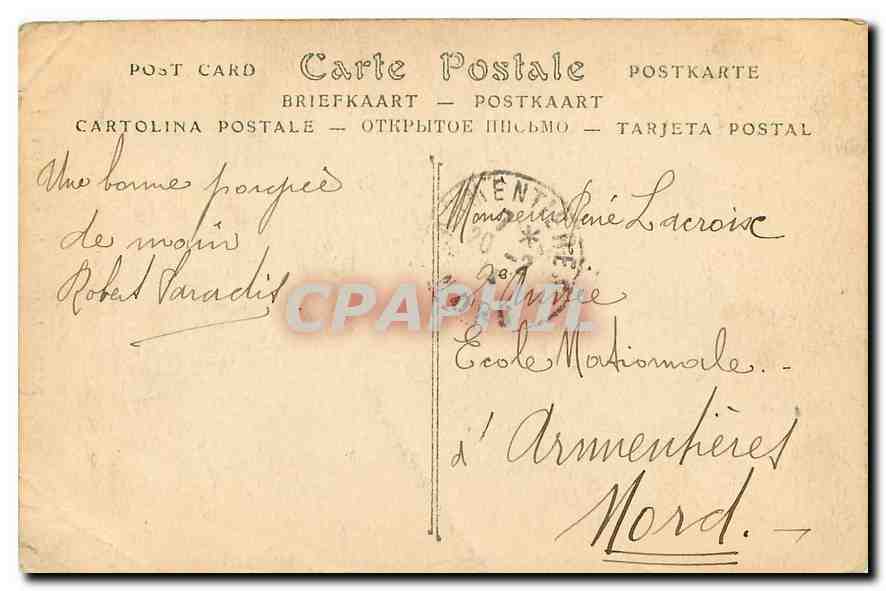 CPA Paris La Grande Roue  — Verso
