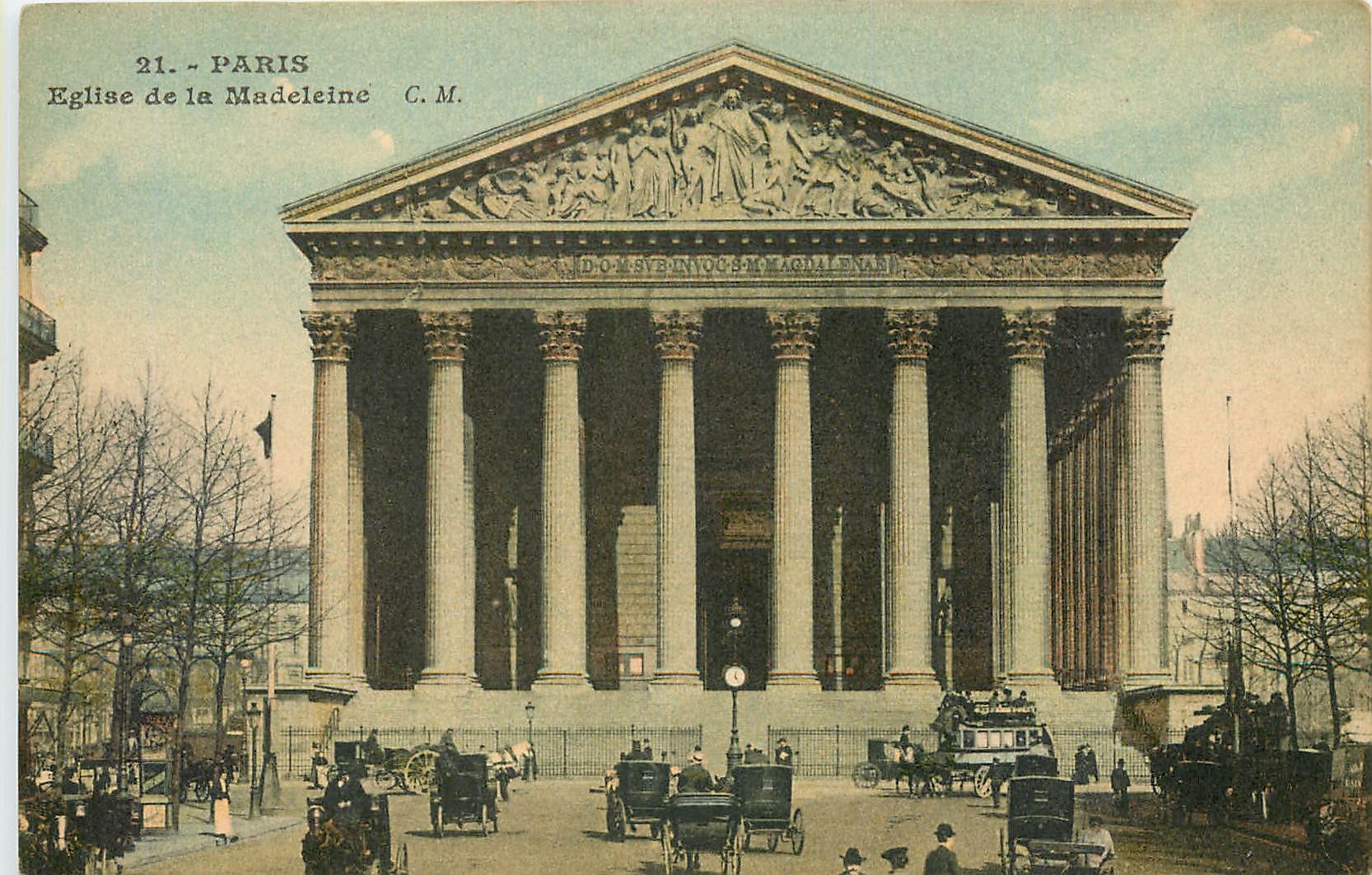 CPA Paris Eglise de la Madeleine 