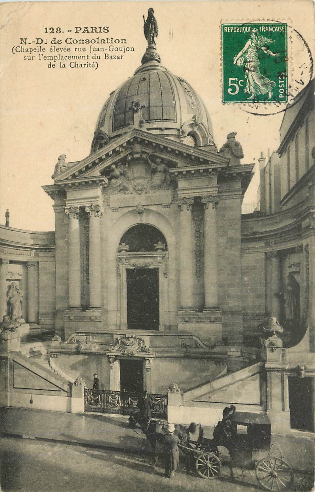 CPA Paris N D de Consolation Caleche