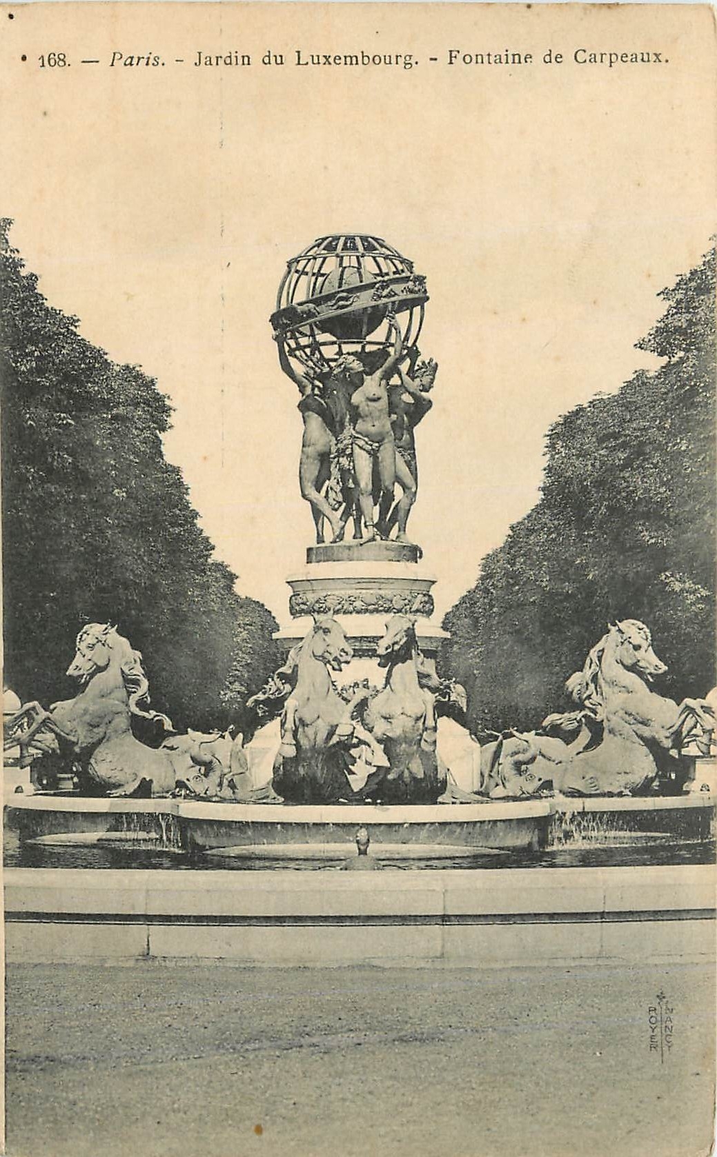 CPA Paris Jardin du Luxembourg Fontaine de Carpeaux 