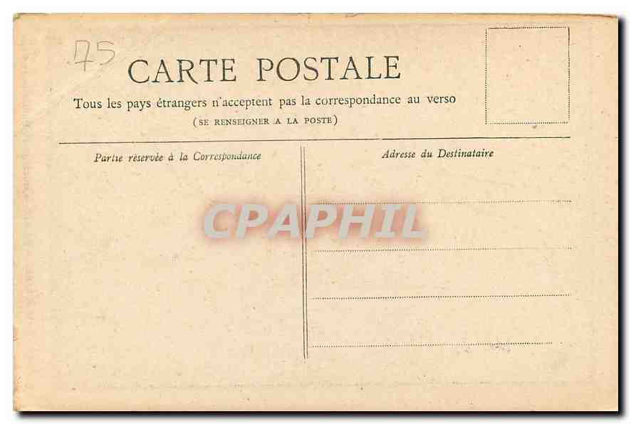 CPA Collection Petit Journal Paris Horloge du Palais de Justice  — Rückseite