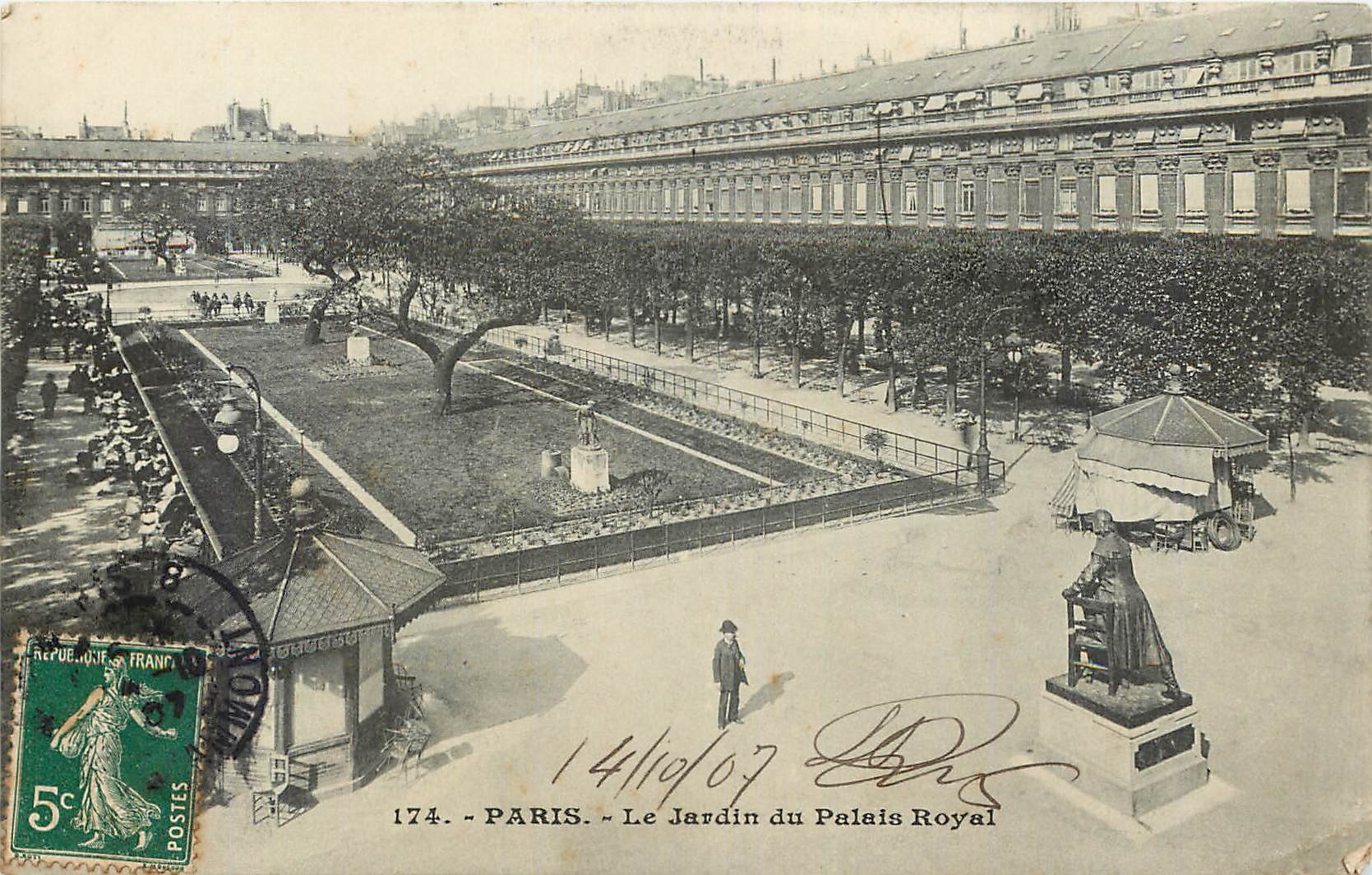CPA Paris Le Jardin du Palais Royal 